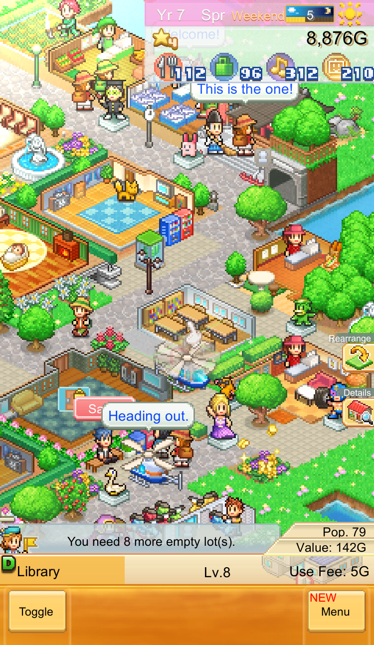 Busy little pixel town!