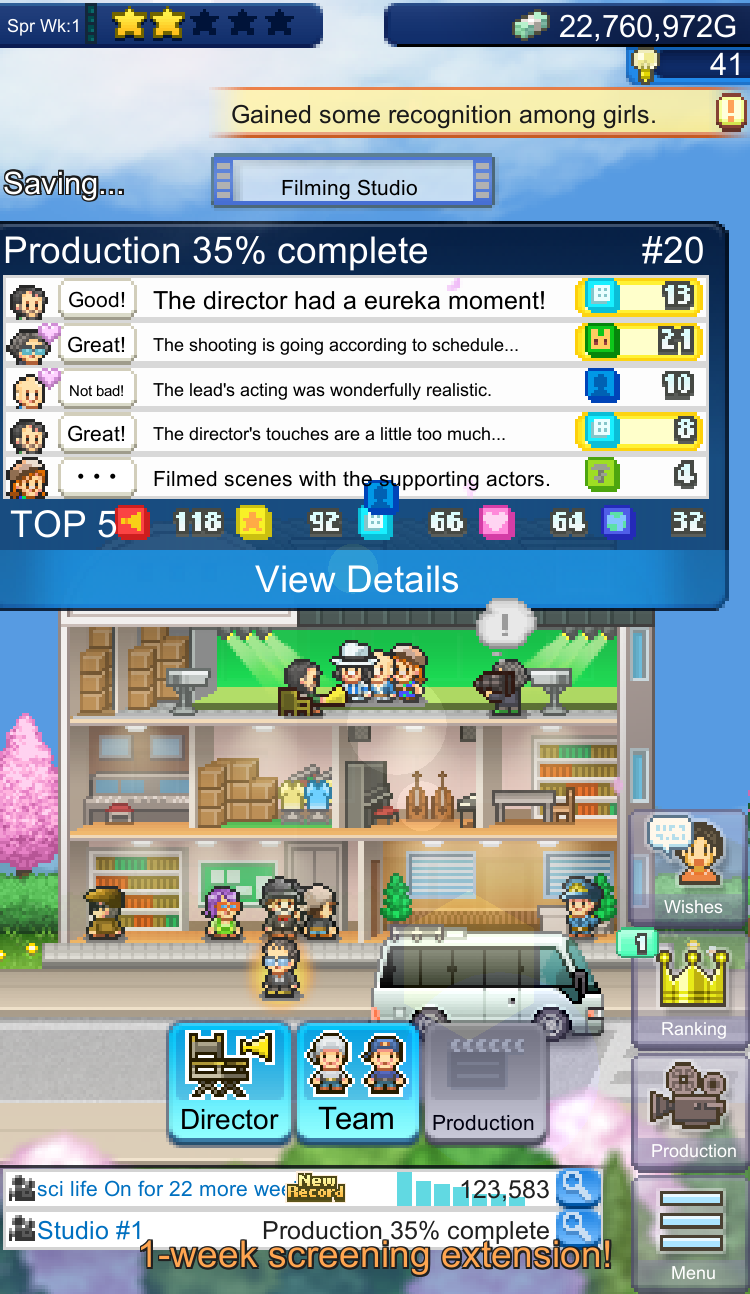 Gained some recognition among girls.